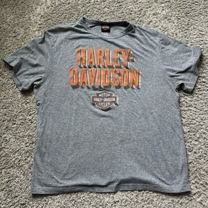 Vintage‎ Y2K Harley Davidson Motorcycles Portsmouth VA Gray Mens 2XL T-Shirt